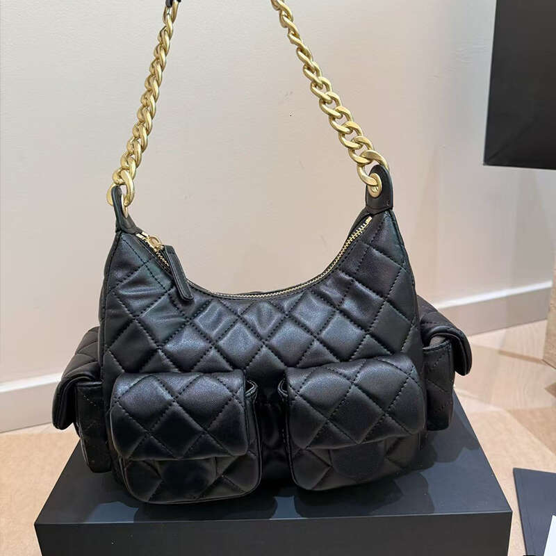 Designer Femmes Hobo Sac à bandoulière Luxe 25C Cuir de haute qualité matelassé multi-poches Jennie Styles Casual Chaîne Sac à main fourre-tout a