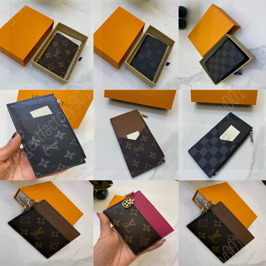 Top quality Designers Luxury Genuine Leather Wallets cardholder Embossed France Paris plaid style luxury men wallet designers women wallet Purse Cro