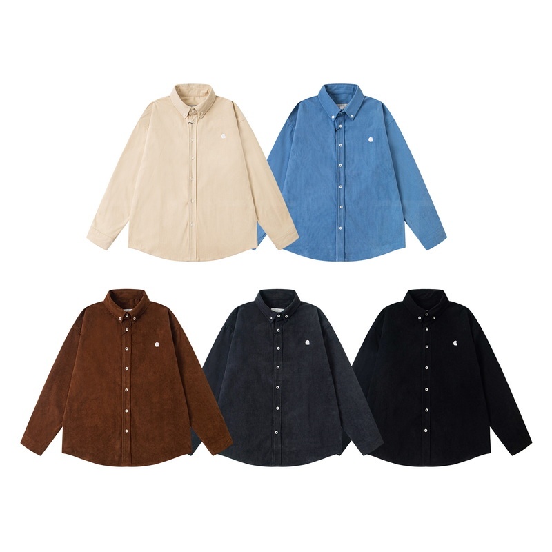 New model Men's Shirts Designer t shirts Embroidery Womens Classic long sleeved button up checkered long sleeved shirt