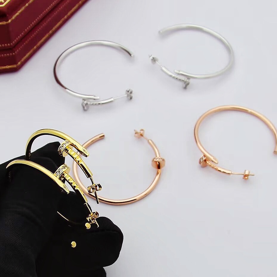 Mode Stud pour femmes Designer bijoux charme boucles d'oreilles marque lettre clou en acier inoxydable plaqué or argent tendance hip-hop boucle d