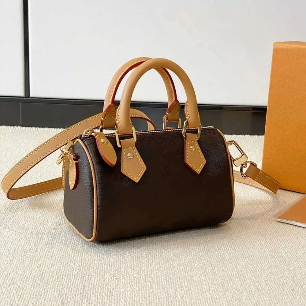 10A Evening Totes Bags Top Designer Mini Nano 16cm Shoulder Bag Women Leather Denim Crossbody Luxury Brand Embossed Tote Purse Brown Flower Handbag