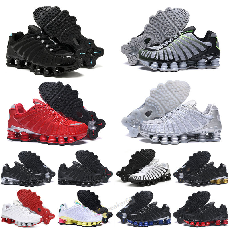 2026 Top Qualité Sho DELIVER OZ NZ TL Hommes Chaussures De Course En Plein Air Triple Noir Blanc Rouge Métallisé Argent Université Rouge Designer