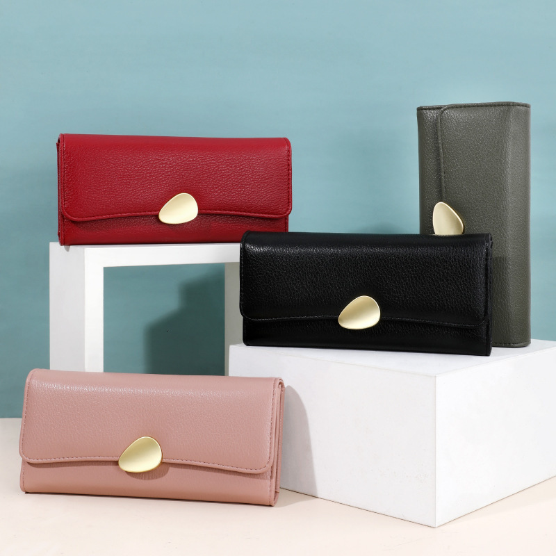 Wallets Fashion Womens Wallet Classic Style Lychee Texture 70 off Wallet Womens Handbag Long Clutch Bag D261019