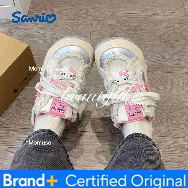 Sanrio Hello Kitty chaussure Anime hauteur augmentant Y2K Kawaii baskets mignon doux confortable tourisme maison chaussures fille cadeau H260115