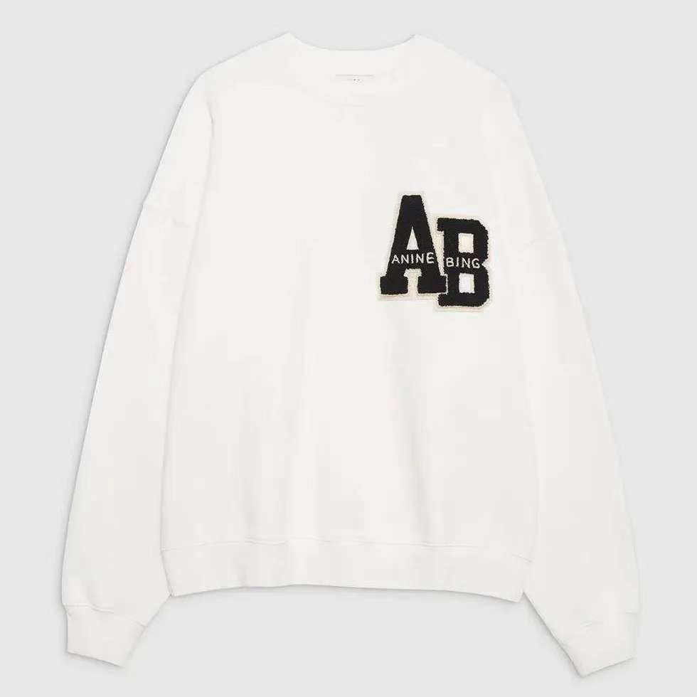 Popular Designer Women's Hoodie Crew Neck Aninely Vintage Hoodies Trendy Thick Fleece Sweatshirts Pullover Cotton Embroidery AB Loose Luxury An