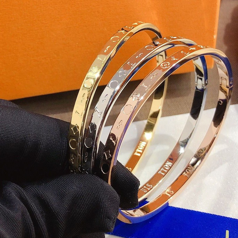 Designer Jewlery For Women Printed Letter Bracelet Thin Edition Women's Simple Daily Fashion Accessories