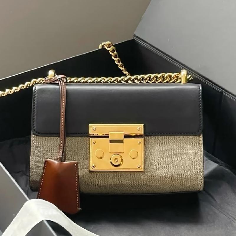 luxury tote bag classic pouch padlock designer women crossbody purses original box Bag material shoulder luxury chain wallet letter prints case pack
