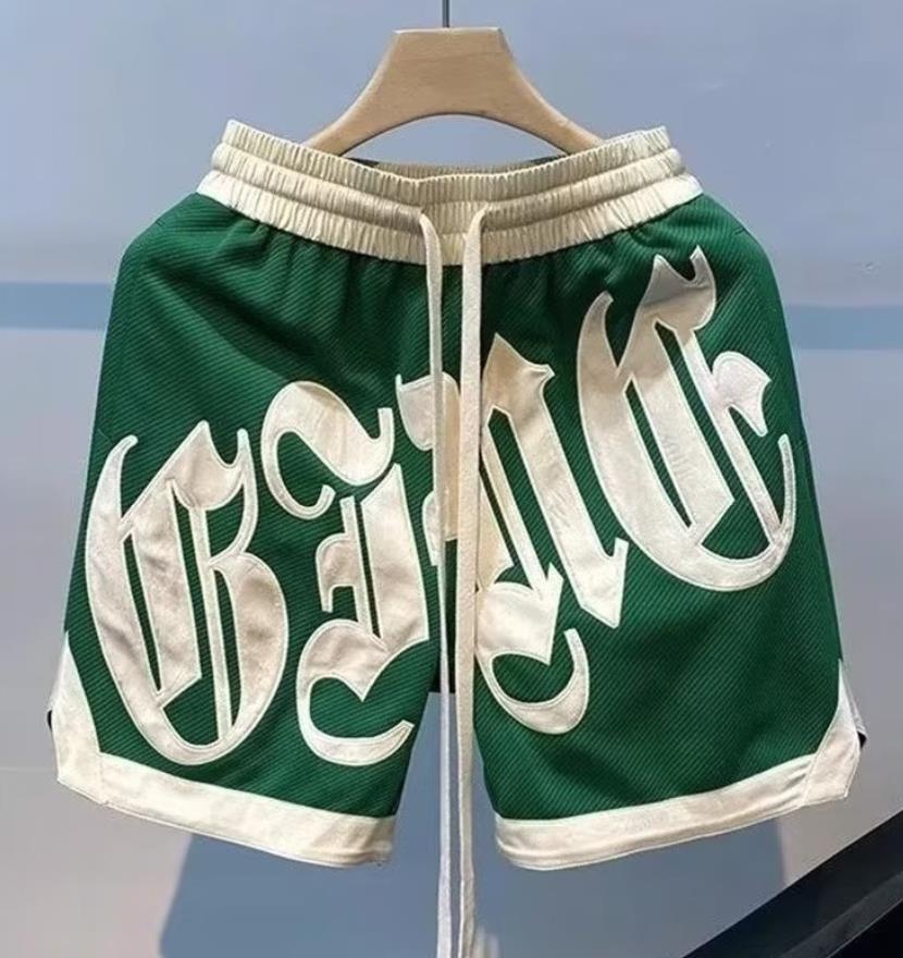 Summer basketball shorts American street sports pants casual mens clothing highquality embroidered outdoor fashion 2024 250219