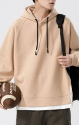 a490 Turtleneck Sweatshirt for Men Autumn and Winter Thickened Loose Trendy Solid