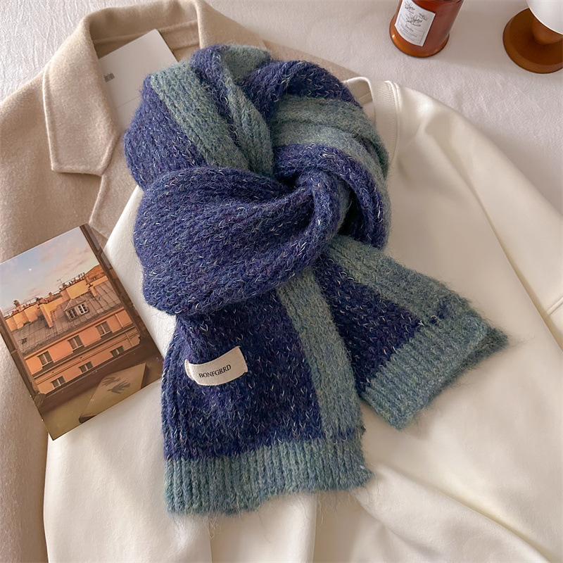 Beige Scarf Autumn Winter Women Plush Korean Style Atmosphere Shawl Dual-use Warm Neck Warmer241007