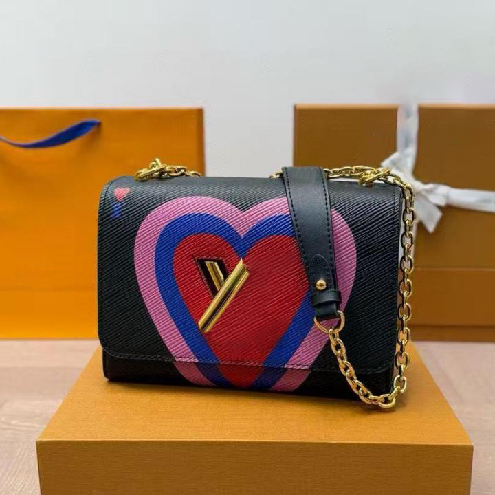 Sacs de créateurs Sacs à bandoulière de mode Sacs sous les bras Sacs pour femmes Sacs à chaîne de luxe Centaines de cuir imprimé en relief Sacs à