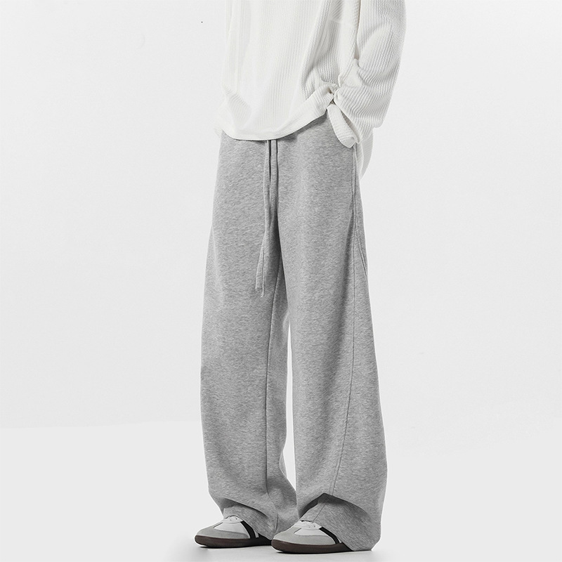 Mens Casual Street Style Trendy Cross Print Fashionable Slightly Flared Black and White Color-Block n Sweatpants 250819
