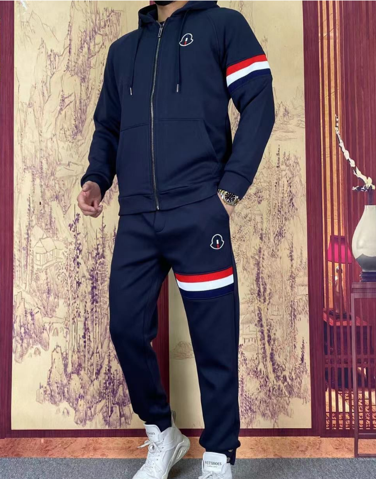 Mens Tracksuits Casual Sweatpants Sporty Track Suit Sets Men Cardigan Zipper Hoodies Coat Couples Sportswear Fashion Training Sportsuit Jogger Trous