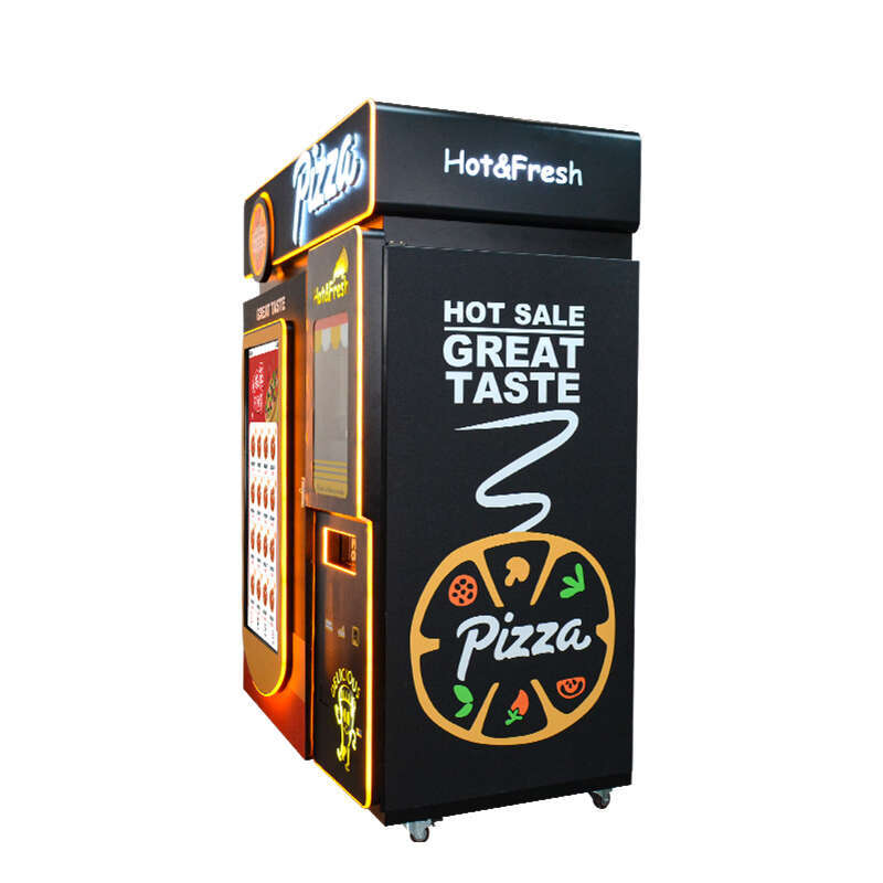 Fresh Pizza Vending Machine with Built-in Convection Oven Rapid Self Service Food Kiosk for Hospital Waiting Rooms and Office Blocks-image-1092152535