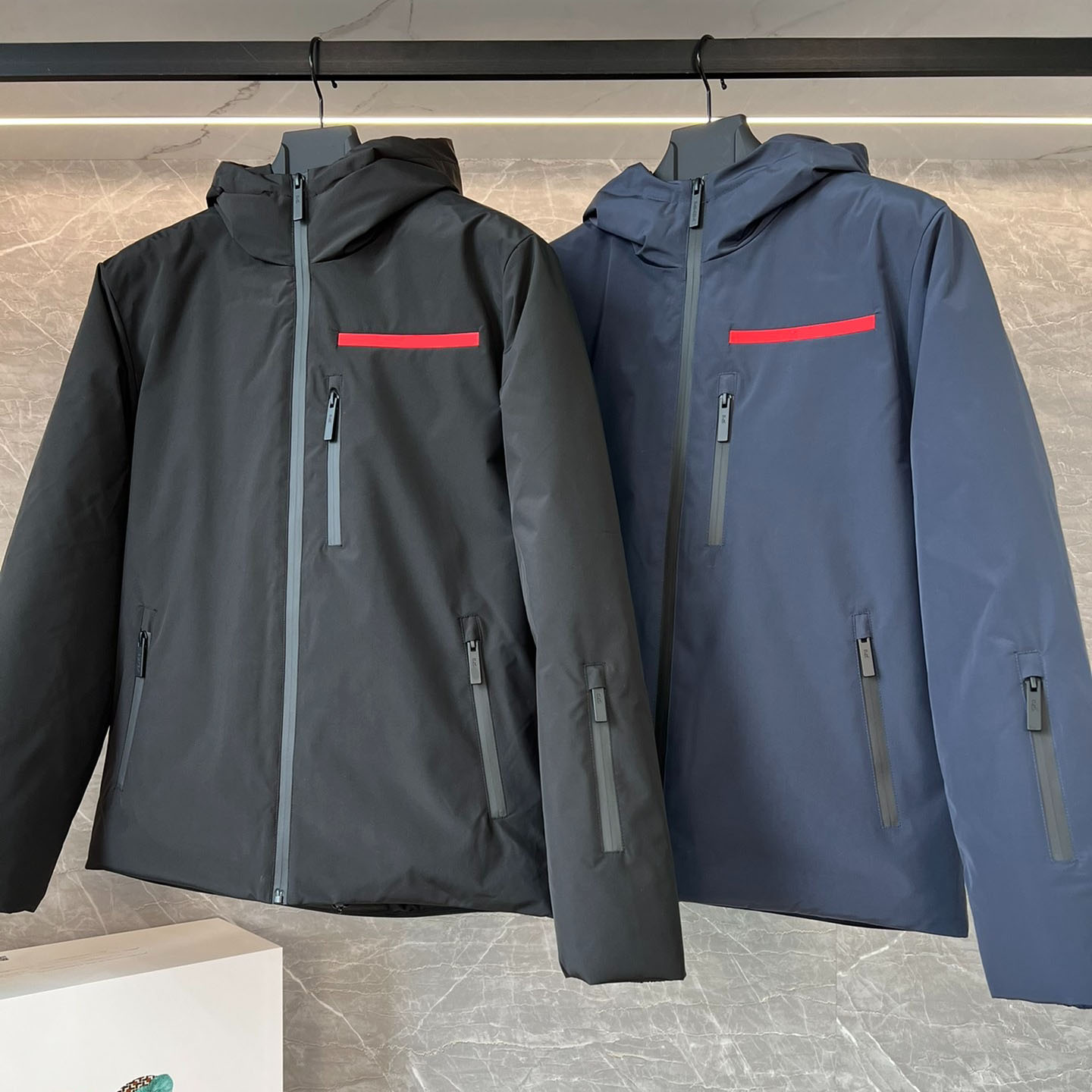 Men's plus size Outerwear Coats puffer Jacket designer jacket hoodie suit hooded casual fashion color stripe printing top quality wild breathab