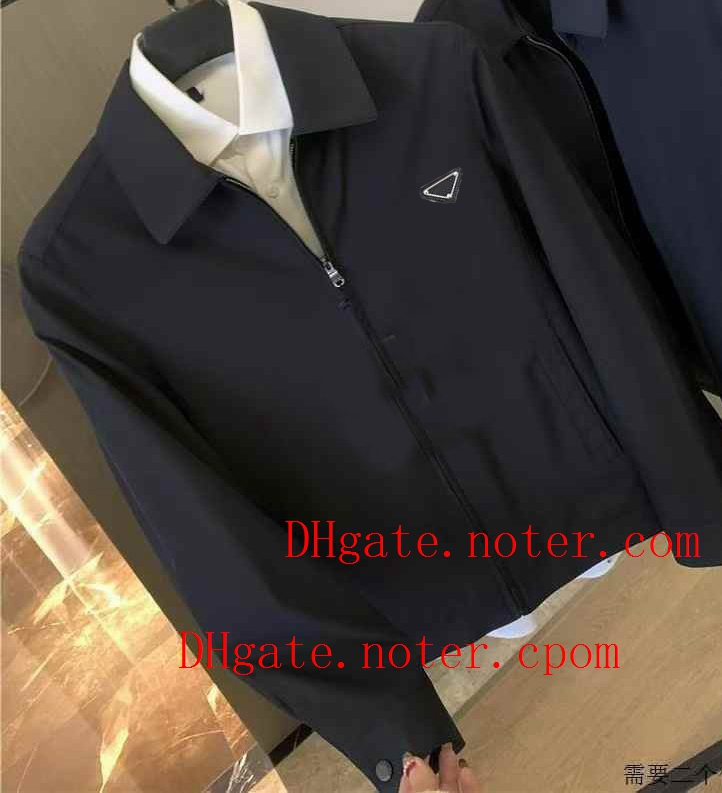 Mens Jackets Coat Luxury 3D triangle Designer Coat Mens Jacket Spring Autumn Casual Jackets For Man Hoody Zippers Full-Zip Adult Male Outwears Co