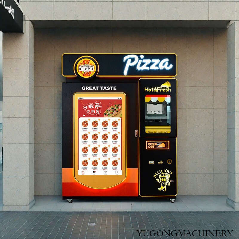 Contactless Pizza Vending Machine Smart Payment Integrated 12 Inch Fresh Pizza Maker for Shopping Centers and School Cafeteria Areas-image-1092159183