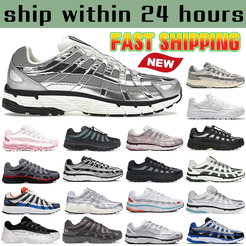 Chaussures de créateurs P6000s Hommes Femmes Baskets P6000 Baskets Métallique Argent Armory Navy Sommet Blanc Pure Mode Hommes Femmes Baskets de
