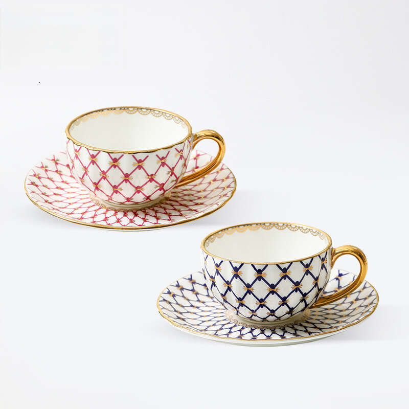 Coffee Cup And Saucer Creative High-Value Home Office Afternoon Flower Tea Set B5 K260225-image-1095489134