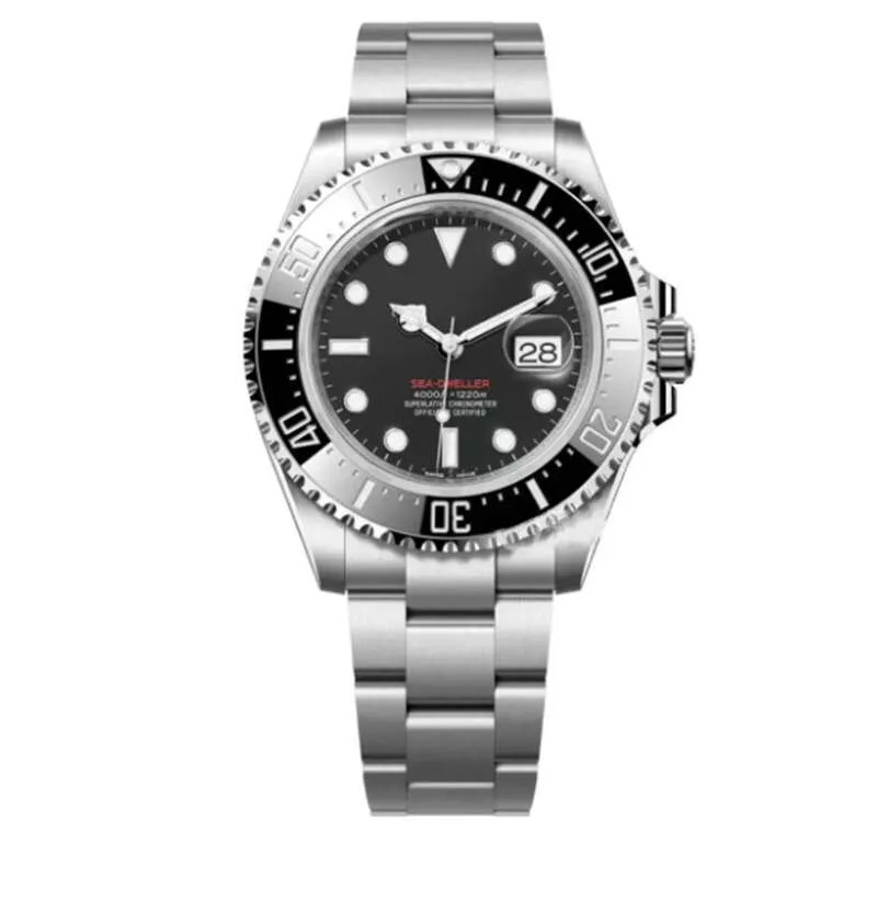 Water proof Luxury Designer Mens Watch 126603 Red SEADWELLER Men Mechanical Automatic Watches Movement Wristwatches Gold Watch Montre de luxe sapph