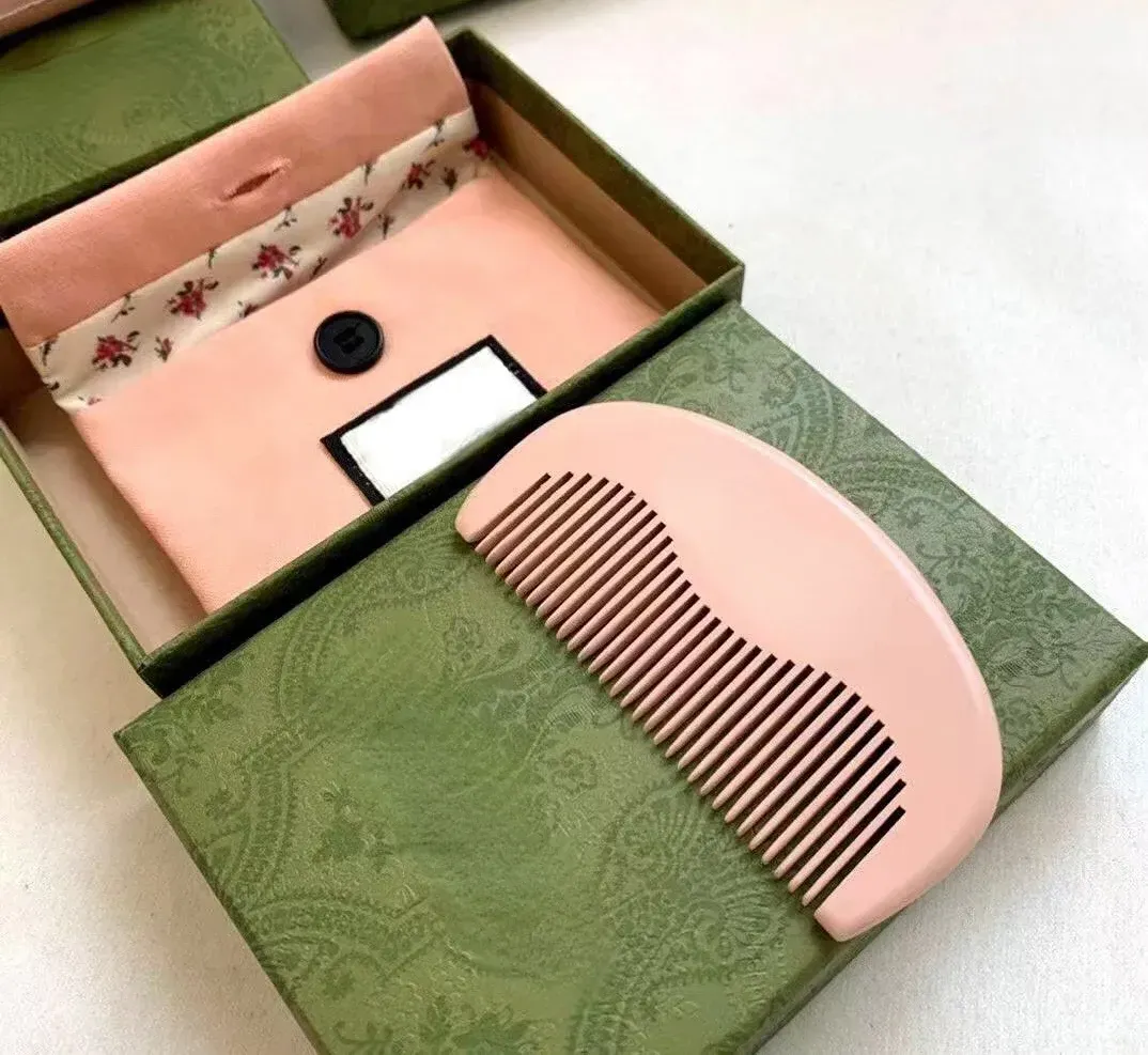 Luxury Brand Wooden Comb Hair Brushes Pocket Wood Comb Massage Paddle Brushes Care Styling Tool Fashion High Quality Fast Ship Women fast free sh-image-845725092