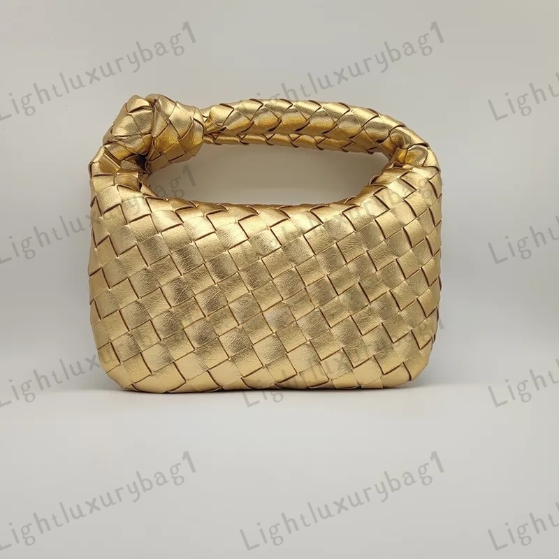 Classic Style Designer Mini Jodie Knitted Handbag Elegant Casual Clutch With Gold Or Silver Zipper Option Lightweight Compact Fashionably Versatile