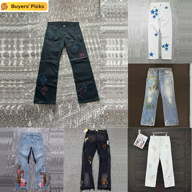Designer Eusiv Mens Jeans Denim Embroidery Cross-Stitch Pants Fashion Ripped Slim Fit Hip Hop Distressed Zipper trousers Size S-XL