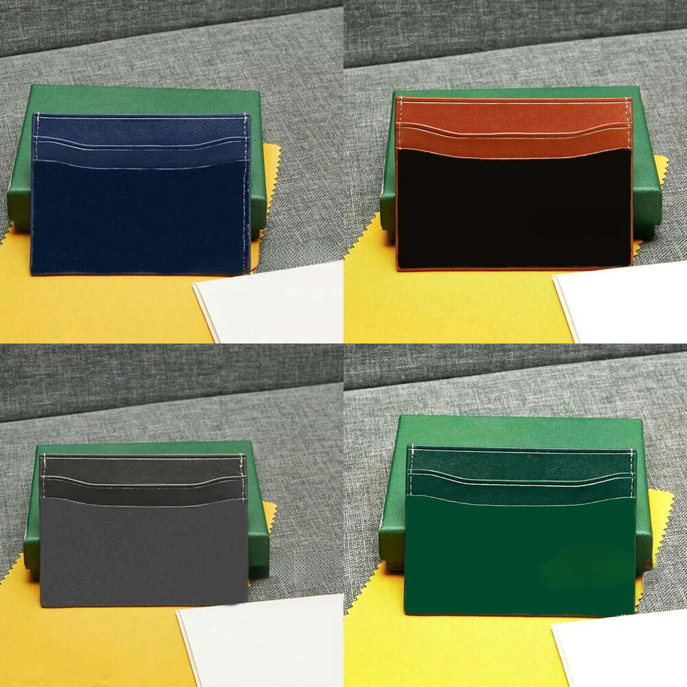 Card Holder Genuine Leather Designer Card Wallets Fashion Multi Slot Coin Purses Quality Ultra Thin Business Card Holder Luxury Key Pouch Luxury Wal