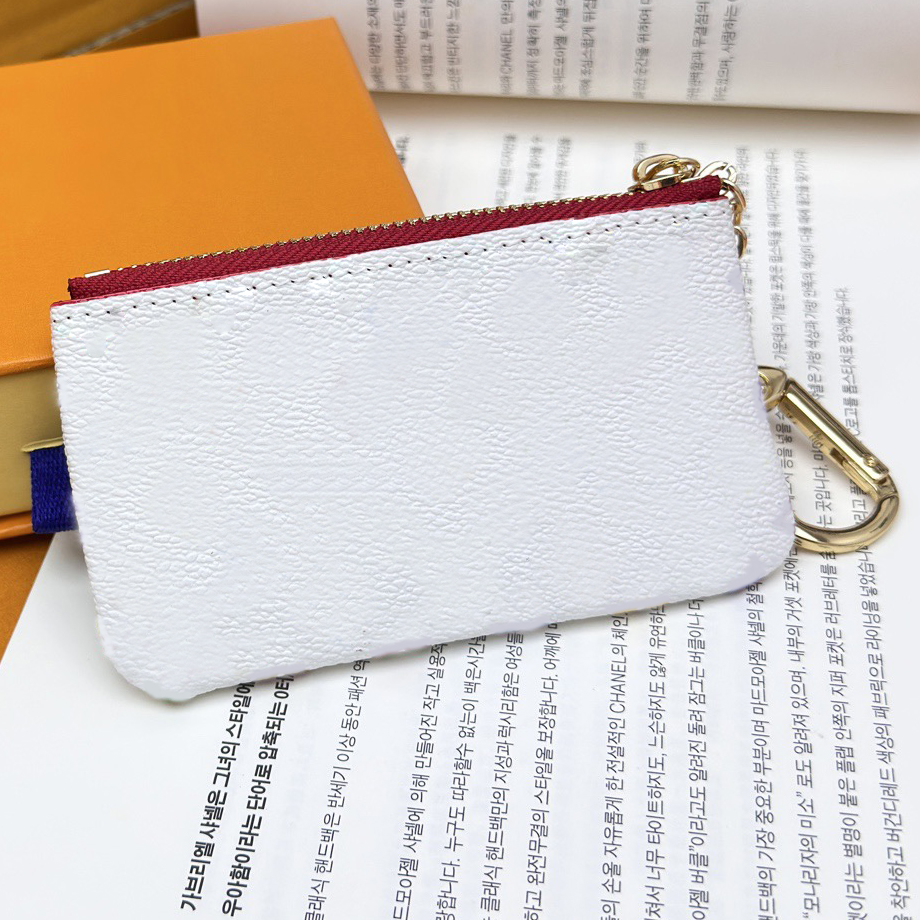 Designers Mini Wallet Fashion Womens Mens Keychain Ring Credit Card Holder Coin Purse Luxury box wallet Letter
