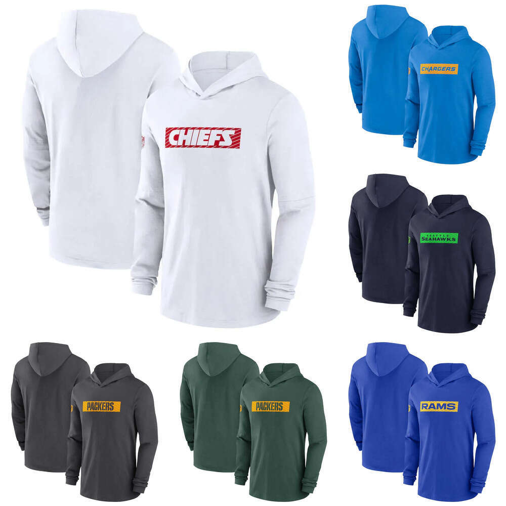 Hot sell Designer Men Hoodies Autumn New NFL Football Hooded Long Sleeve Sweatshirt Men's Outdoor Casual Sports Top