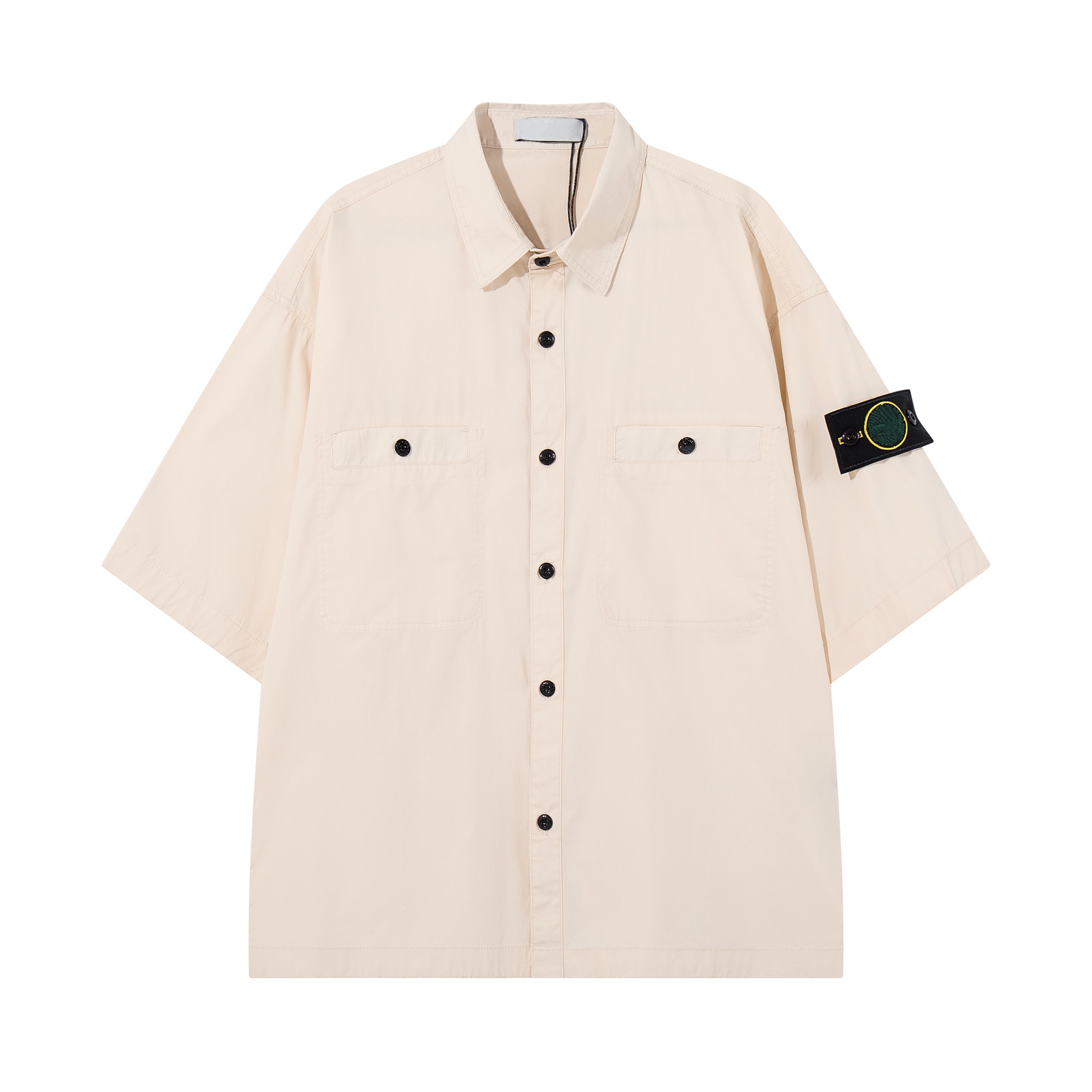 10A new high quality designer men casual button up Whole body letters Summer business Short sleeve Stone shirts mens T shirt clothing