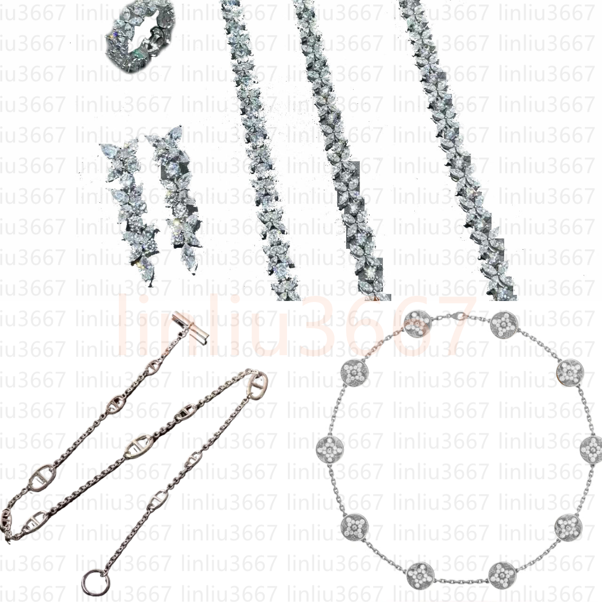 Top Quality Gold Classic Necklaces 10 flowers Designers Necklace for women v-gold 18K with box Valentine's Day gift Wedding Jewelry with box ti