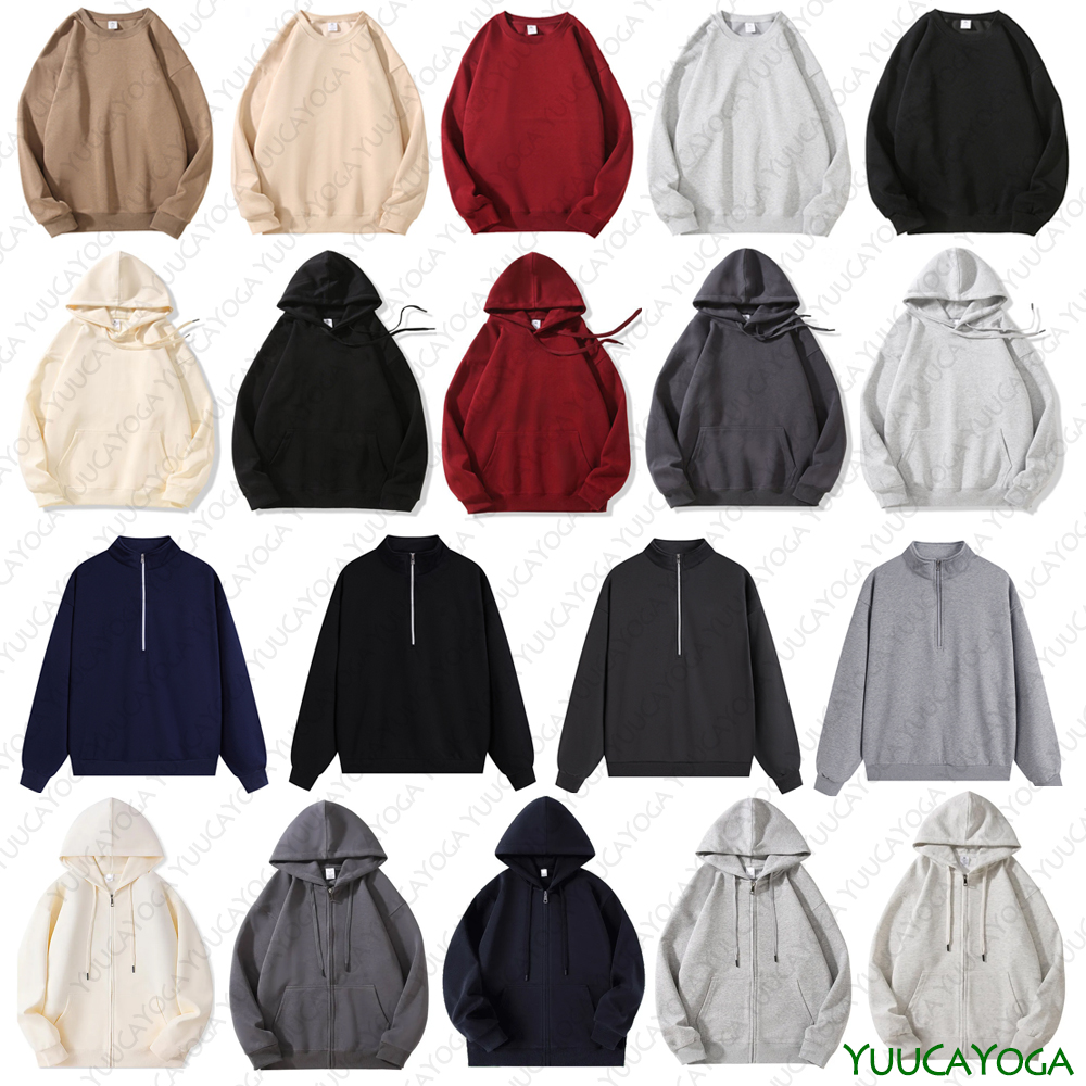 Women Men Long Sleeves Yoga Shirts Loose Gym Wear Unisex Oversized Outfit Autumn Winter Sweaters Workout Pullovers Hoddies Kangaroo Pocket Clothes