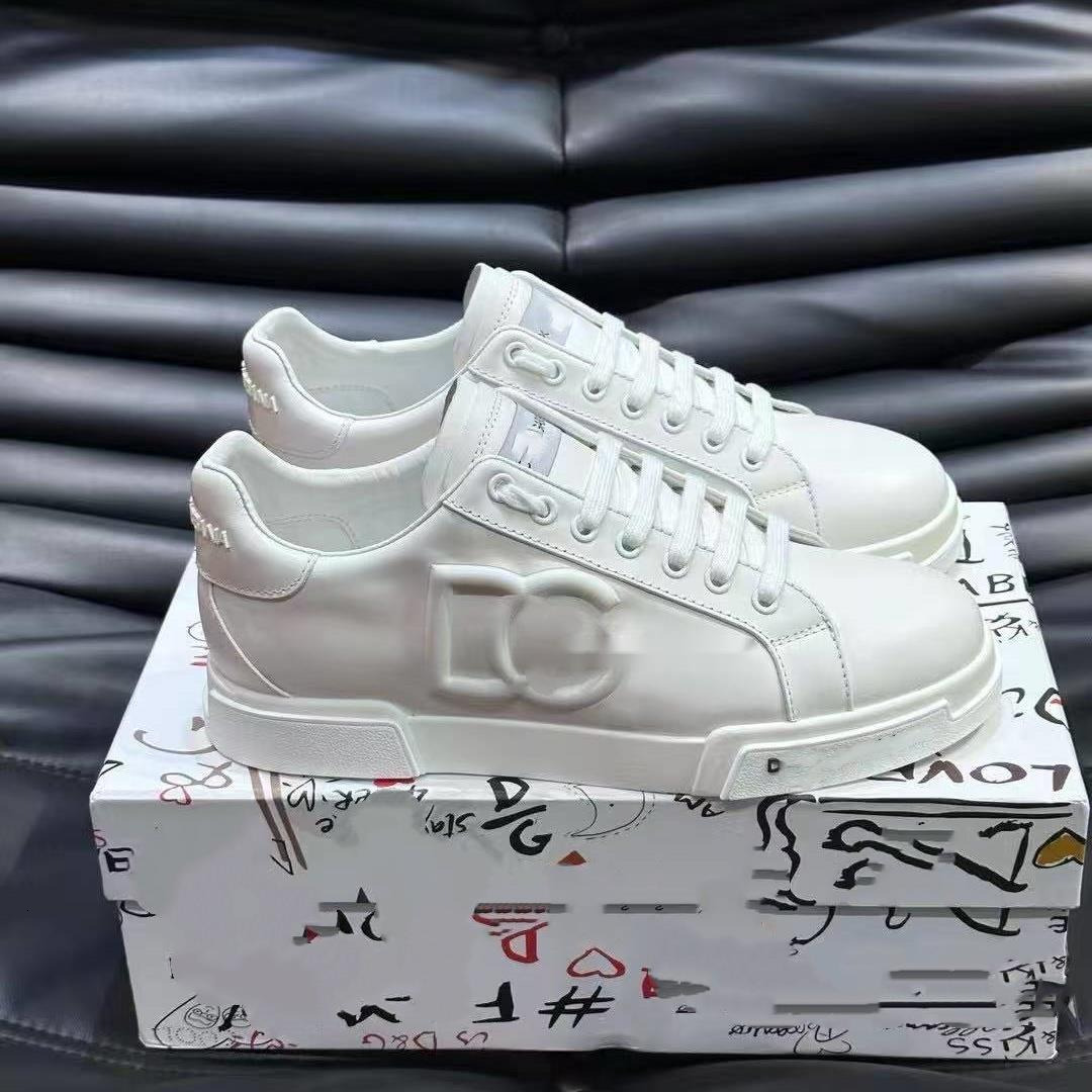 Designer Shoes Luxury Leather Casual Shoes Fall/Winter New Style Fashion Mens Sports Shoes Comfortable Breathable Running Shoes Top White Sneakers L