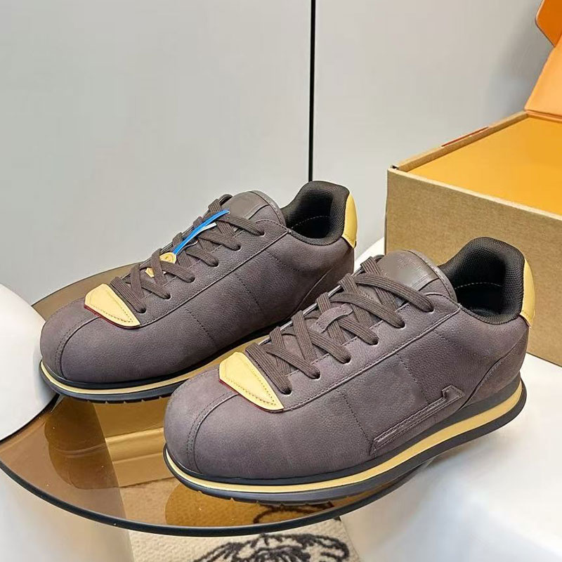 Flip up leather uppers men casual shoes designer men Buttersoft sneakers suede leather breathable lining TPU non slip sole outdoor casual sports men