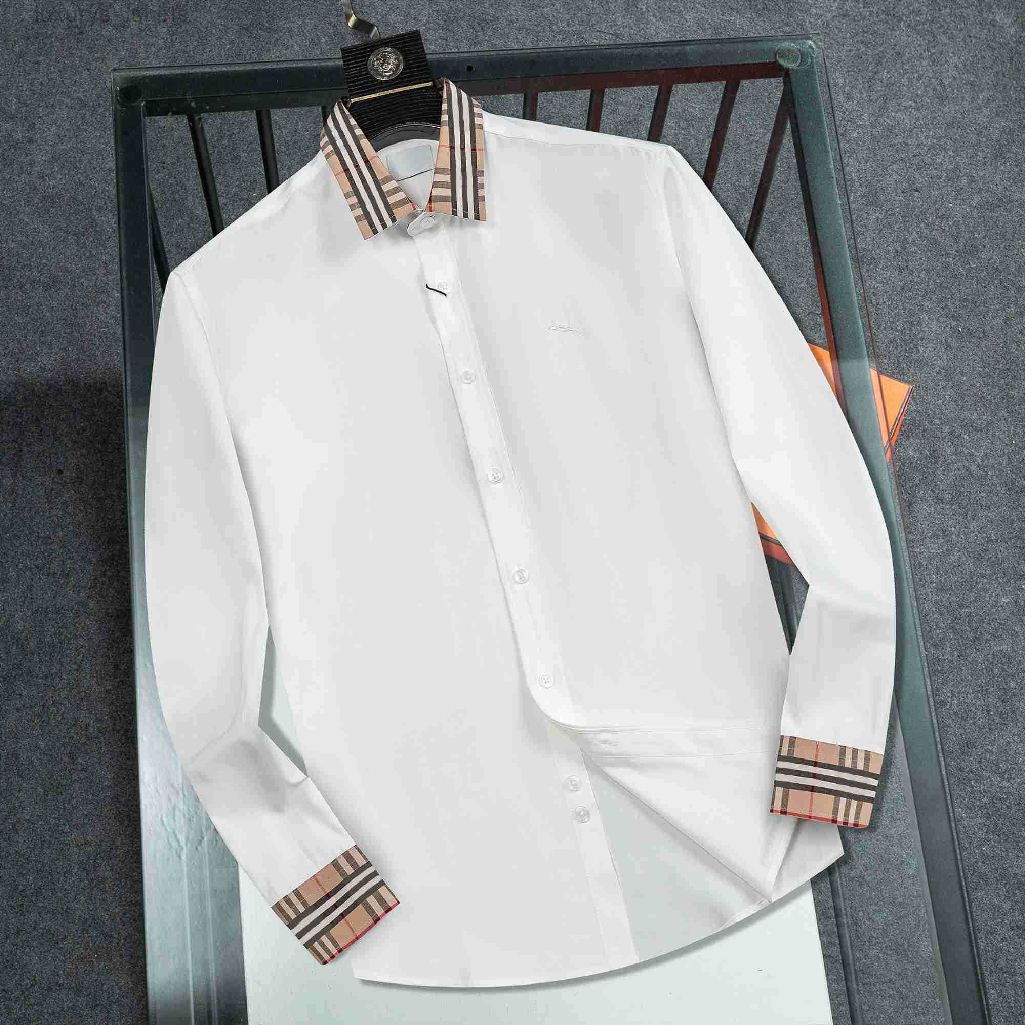 Designer Mens dress shirt Button Up Shirt Formal Business Casual Longsleeved Autumn Slimming Mens Shirts Breathable Long Sleeve Fashion shirt Asian