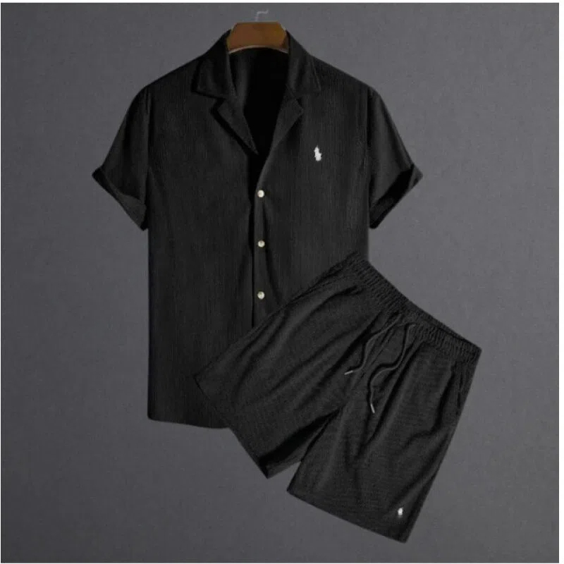 Mens Casual Shirts Designer Shirt Mens Button Up Print Men Slim Fit Short Sleeve Top S-5XL