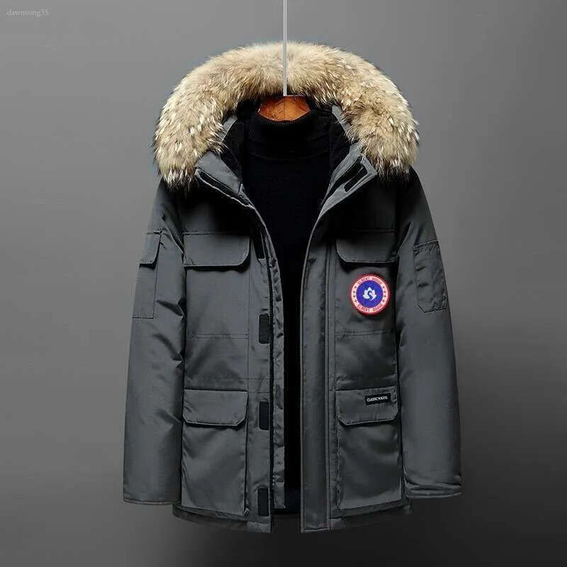 Canada Doudoune Gooselysity Jacket 2026 Winter Coats Designer Warm Wolf Fur Canadian Puffer Jacket Parka Pocket Windbreaker Women Winter Jacket Doud