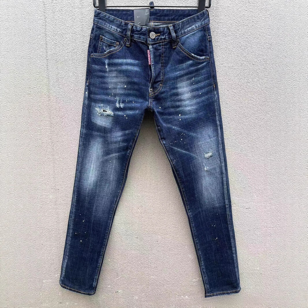 Jeans de marque C069 Basic D2 High Street Jeans de marque à la mode Style américain Jeans pour hommes transfrontaliers Pantalons longs Jeans de l
