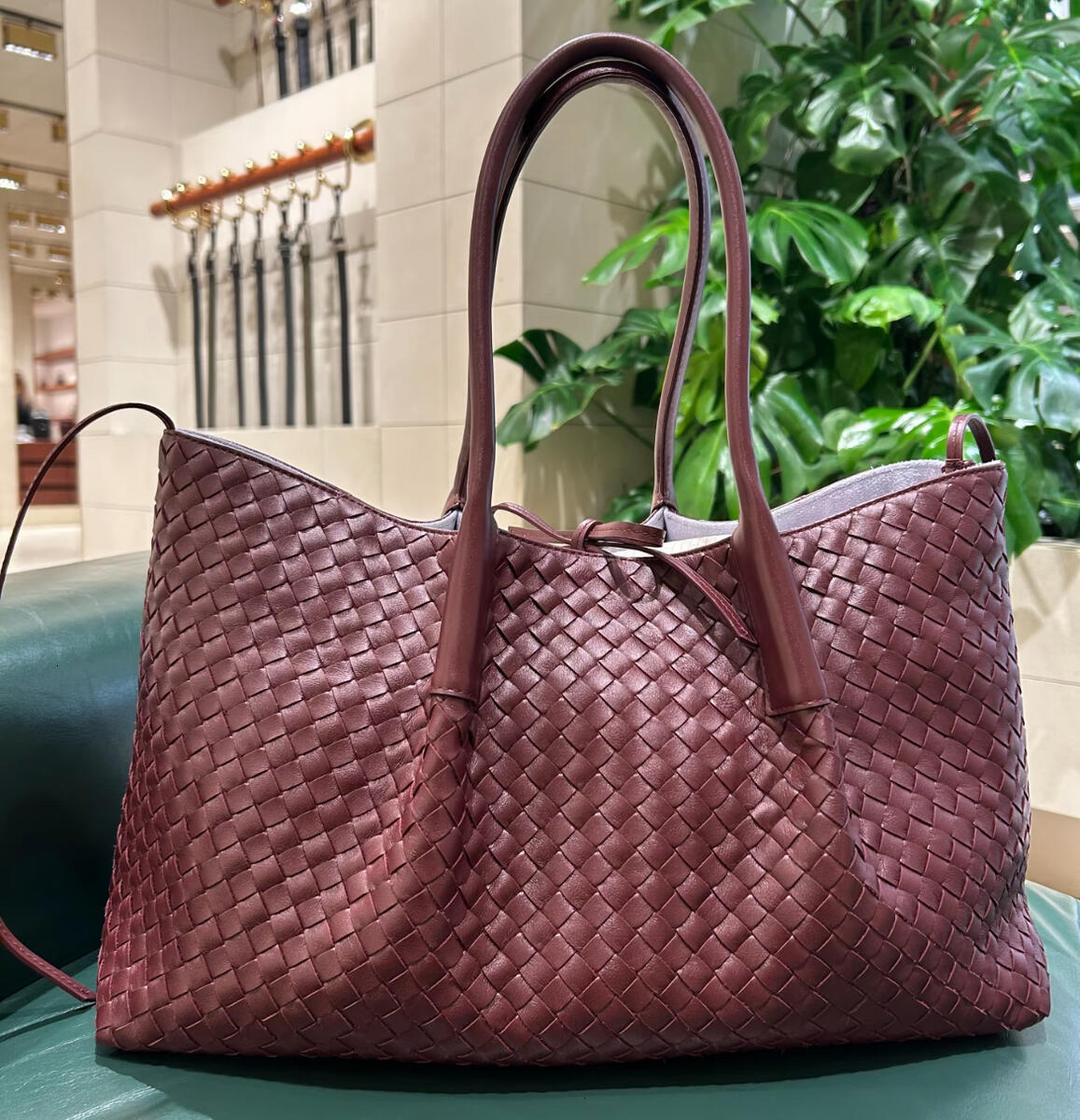 10A Designer Pinacoteca woman handbag quality sheepskin shoulder large capacity tote handmade weaving drawstring Luxurious casual shopping work bag