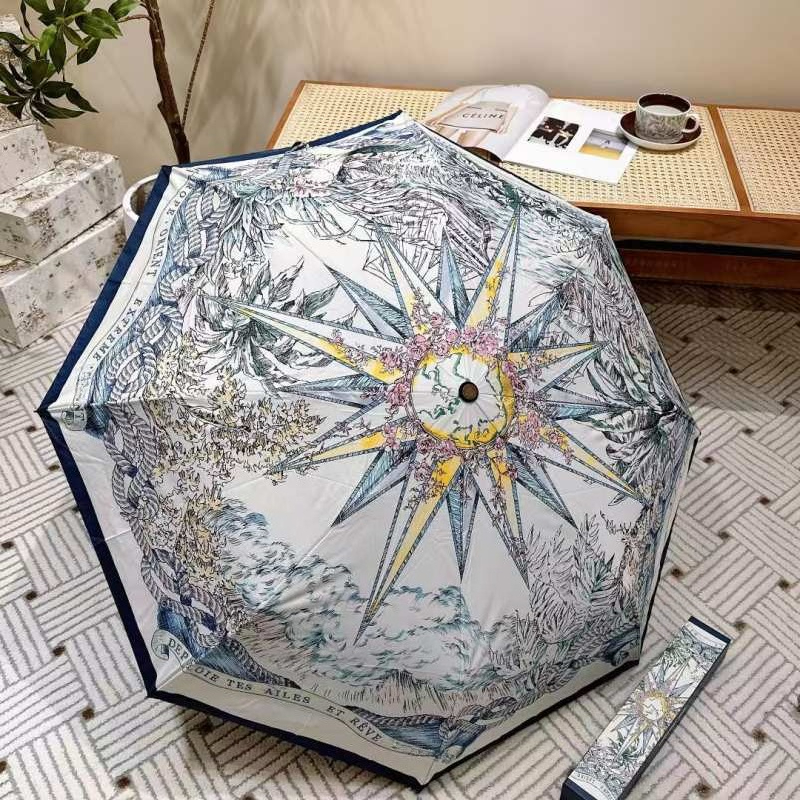 Fully Automatic Umbrella - 2026 Summer New Arrival: Black Glue Coating, Uv Protection, Sunshade for Rain or Shine