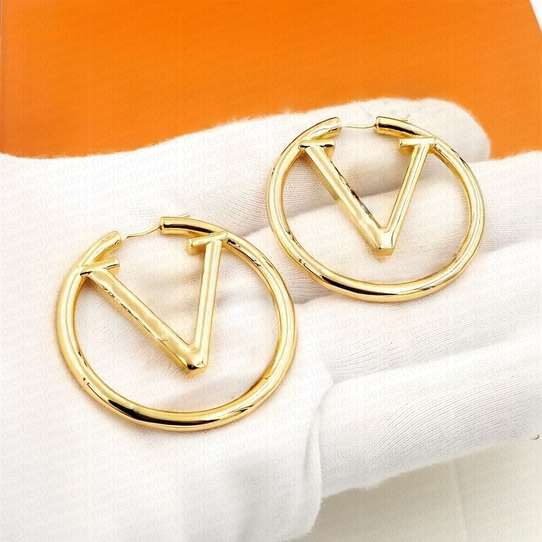 luxury jewelry designer earrings for women earings designer jewer Classic fashion elegant stainless steel silver gold earring birthday party anni-image-1092563412