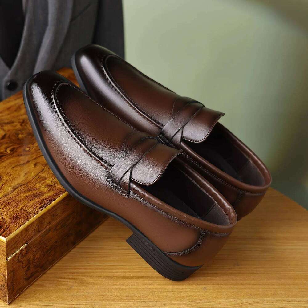 Décontracté en cuir classique robe d'affaires doux confort chaussure de conduite à la main hommes mocassins chaussures de bureau Zapatos Hombre X