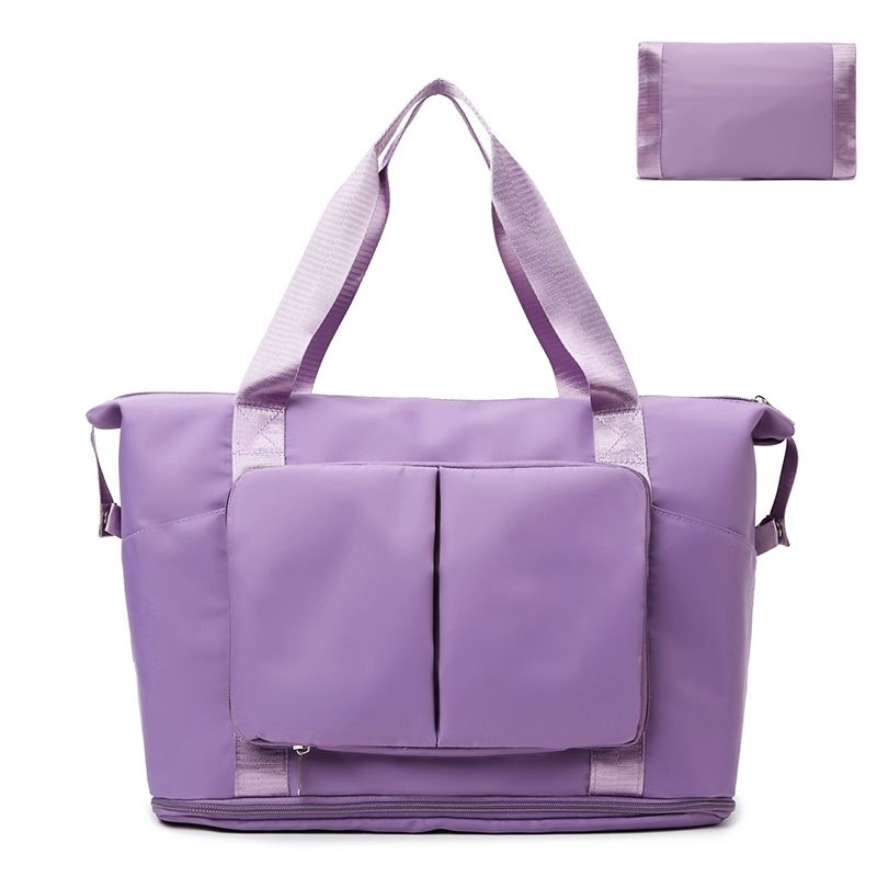 Women Gym Bag Casual Large Shoulder Bag Roomy Nylon Duffel Bag hopping Bags Waterproof Large Capacity-image-890798743