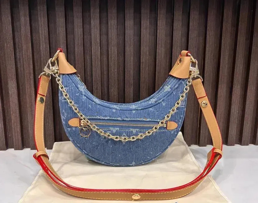 2026 Luxury Designer bag Handbag Purse Old Flower Women Shoulder Bags Tote Letter Leather Crossbody Loop Moon Bags Backpack bag Backpack Wallet