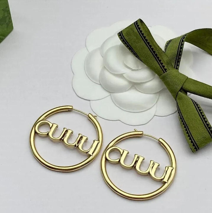 Designer Luxury Womens Gold Hoops Earring Stud Women Earings Sliver Letter G Ear Studs Boucle Hoop Jewelry Accessories For Wedding 2303114BF-image-955411928