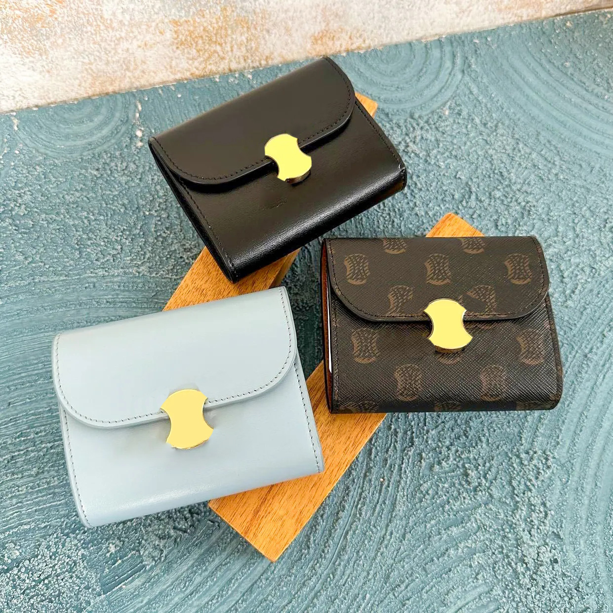 Luxury triomphes cardholder Designer wallet bag Womens Card Holders mens handbag classic Canvas calfskin Leather Key Wallets Coin Purses Purse id