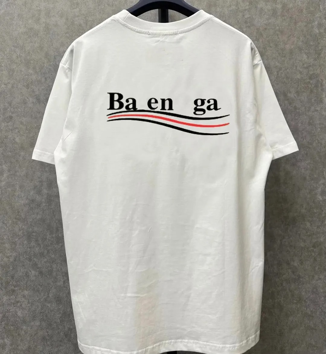 Bal Shirts Designer Luxury Men Women Tees Bb Tshirt Summer Fashion Round-Neck Tops Letter Cotton Paris Tshirts Short Sleeve Casual High Quality Men&