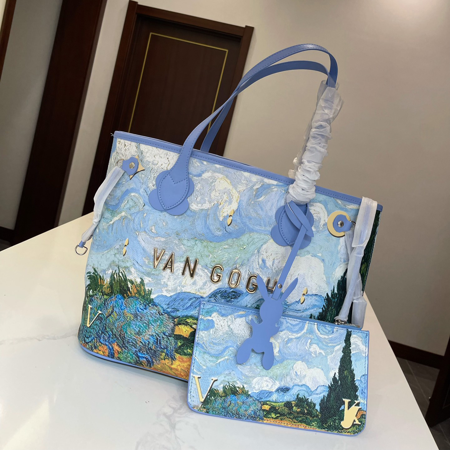 Van Gogh Fashion Tote Bag Womens Designer Shoulder Bag Oil Painting Print Mens Luxury Crossbody Bags Designers Handbag