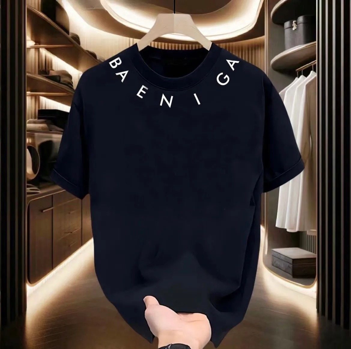 Bal Shirts Designer Luxury Men Women Tees Bb Tshirt Summer Fashion Round-Neck Tops Letter Cotton Paris Tshirts Short Sleeve Casual High Quality Men&